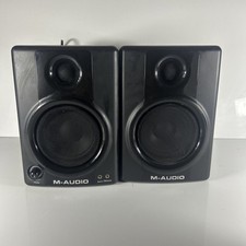 M-Audio AV40 Studio Monitor Speakers Pair X2 SPEAKERS Working USED