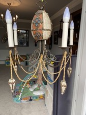 David Hunt 5 Light Anastasia Egg Ceiling Light/Chandelier FULLY WORKING