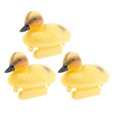 3 Pieces Floating Duck Ducklings Fish Pond Ornament Plastic Decoy Mallard Decor