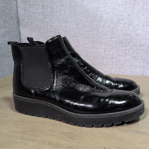 John lewis black patent - black,