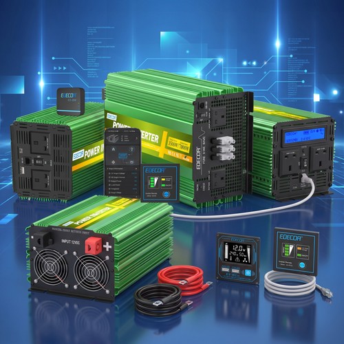 Edecoa power inverter 12v - edecoa,
