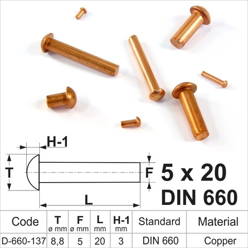 Solid copper round - solid, pan