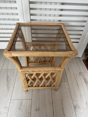 Vintage bamboo smoked glass - bamboo,