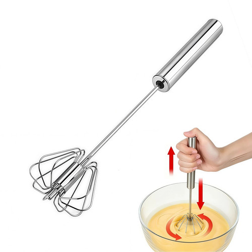 New stainless steel egg whisk - stainless,