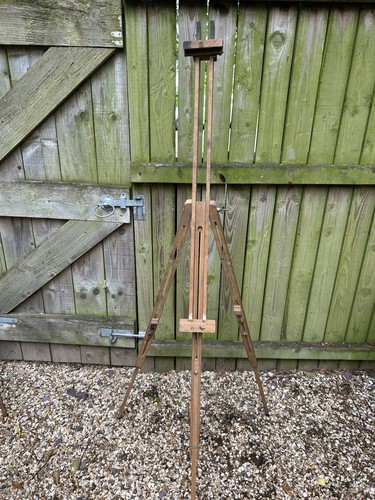 Large vintage wooden easel - wooden,