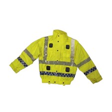 Yellow Hi Vis Jacket Blouson Bomber Viz Waterproof Security Emergency Services
