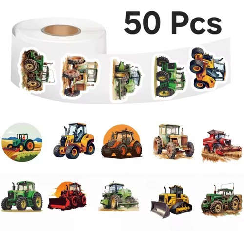 50x tractor stickers - tractor,
