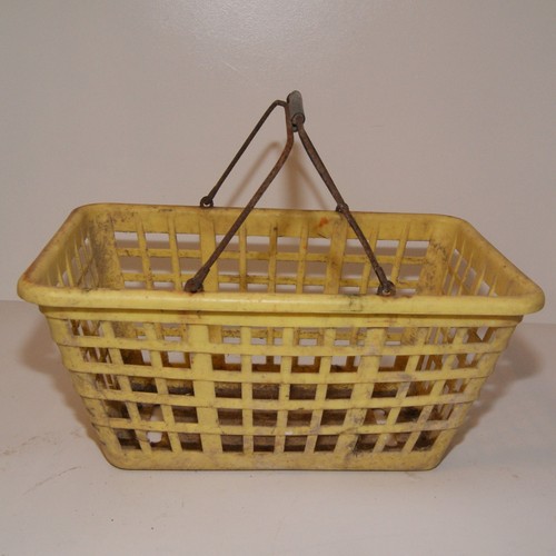 Vintage yellow plastic - vintage,
