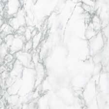 Marble Effect White Fablon Sticky Back Vinyl Self Adhesive 67.5cm X 2m fab11132