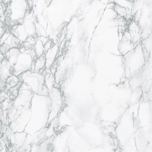 Marble effect white fablon - white,