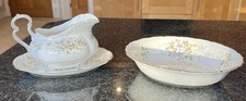 Royal Albert Bone China England Haworth Pattern Open Serving Dusk & Gravy Boat
