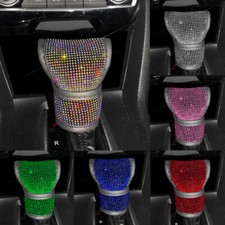 Bling Auto Gear Shift Knob Cover Crystal Rhinestones Car Interior Decor Parts