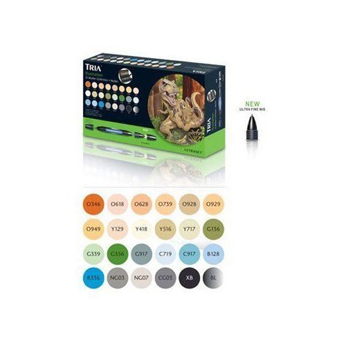 Letraset tria marker 24 pen - marker,