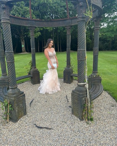 Champagne prom dress - champagne,