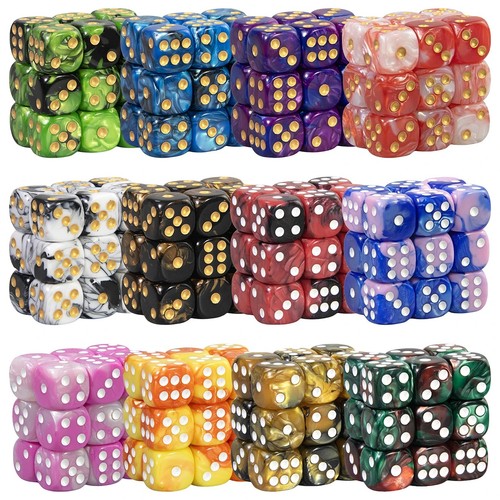 16mm acrylic dices sided - d6,