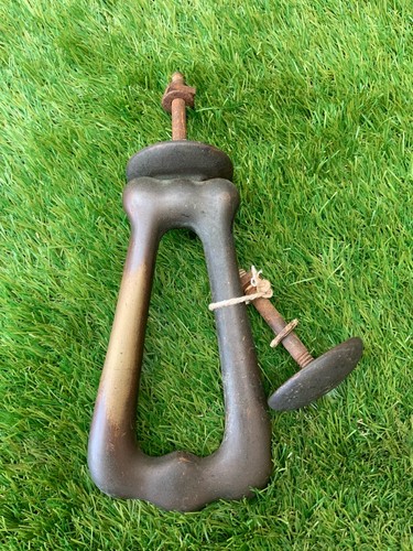 Vintage brass door knocker - door,