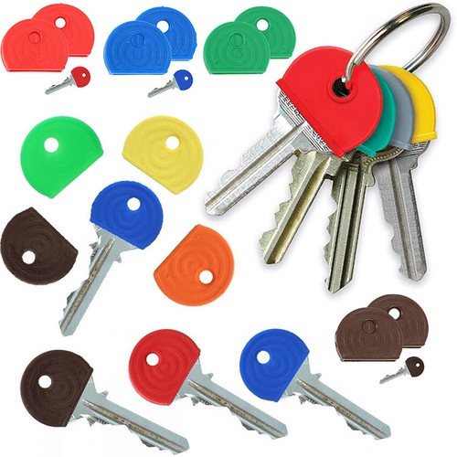 Coloured key caps - coloured, keyring