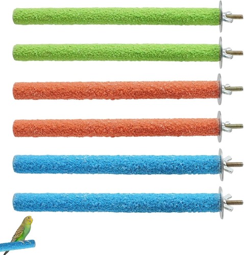 6pcs parrot perches wooden - 6pcs, perches,