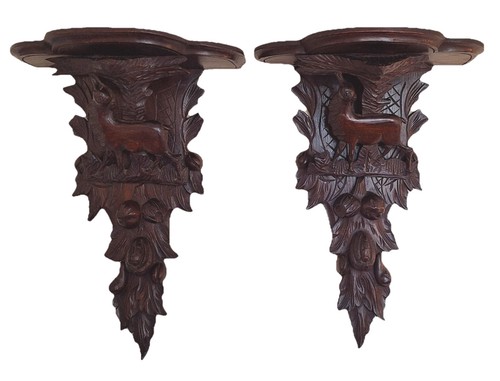 Antique large finely carved - large,