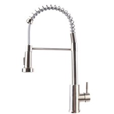 Matt Black Monobloc Kitchen Sink Mixer Tap with Pull Out Hose