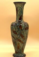 Large antique Royal Doulton Autumn Leaves / Leaf Foliage vase. 32cm. 1677.  LB.