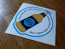 Beer In Fridge Sticker Camper