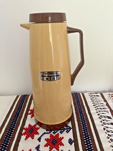 Vintage thermos coffee - vintage,