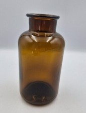 Glass Vase 20cm Height Wide Neck Home Wedding Flower Decoration Brown or Smoke