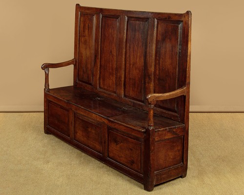 Antique 18th welsh oak - welsh, box