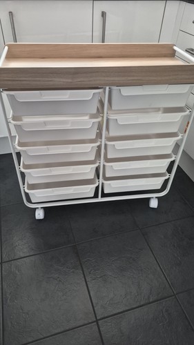 White rolling storage - white,
