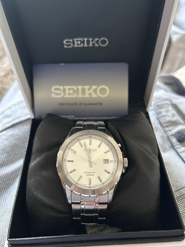 Seiko kinetic men stainless - seiko, men's