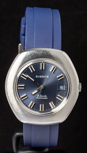 Everite blue dial men - dial, men's