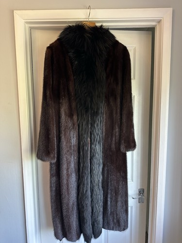 Full length black mink - full,