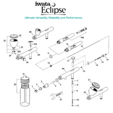 Ricambi per aerografo Iwata ECLIPSE HP BS, CS, SBS, BCS