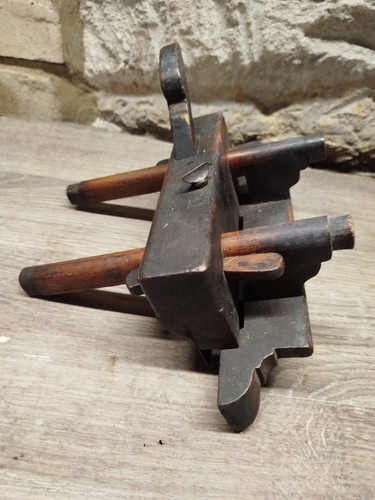 Vintage wooden plough - plough, plane