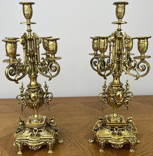Candelabras vintage brass - vintage,