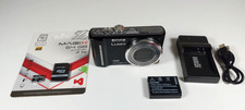 Panasonic Camera LUMIX DMC-TZ10 12.1MP Black, 64GB SD Card, Charger, See Video