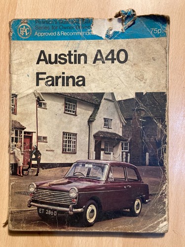 Austin a40 farina workshop - austin,
