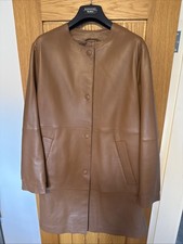 Max Mara Weekend Women’s Tan Leather Coat Size 8