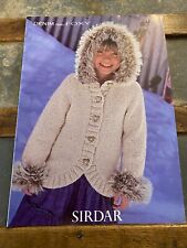 New Sirdar Girl's Jacket Knitting Pattern Denim Chunky/Foxy 2189