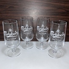 FOUR Pint Glasses Carlsberg