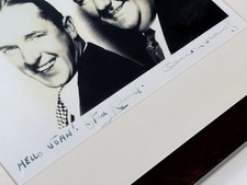 Laurel and hardy signed photo - laurel,