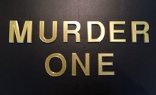 MURDER ONE Letters Badge For