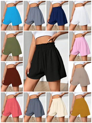 Women high ruffled waist - high,