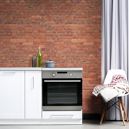 Pvc cladding red brick matt - pvc,