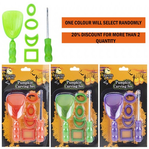 Pumpkin carving kit with - pumpkin, 5
