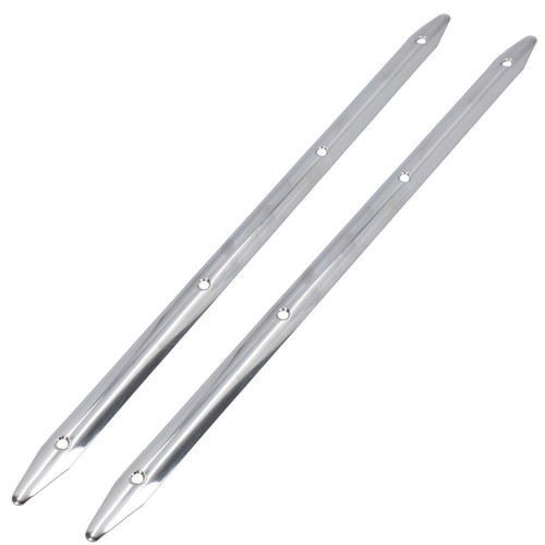 2pk 457mm polished stainless - 457mm,
