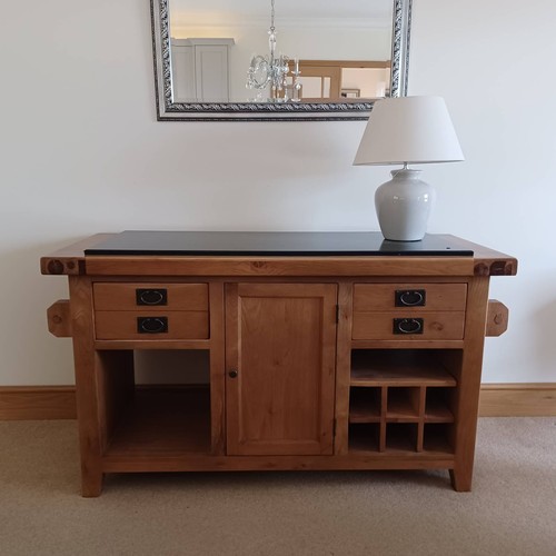 Used wood kitchen island - kitchen, unit