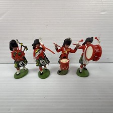 Vintage Britains Timpo Highlanders Band Figures 