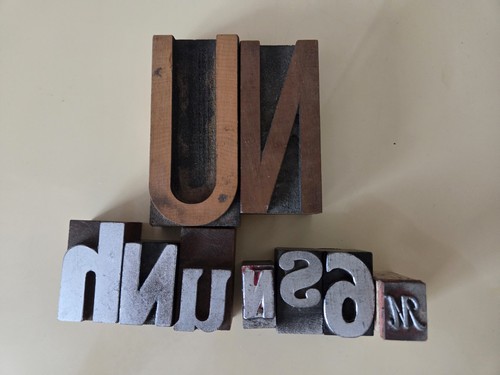 Vintage letterpress wood - letterpress, type